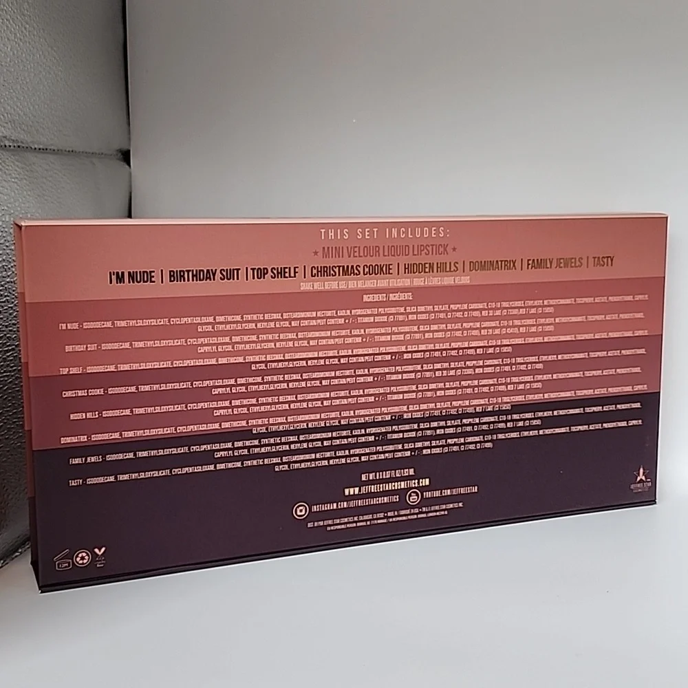 Jeffree Star Mini Velour Liquid Lipstick Set - Volume 2 Open Here For Nudes